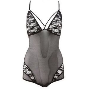 Charlotte Russe Strappy Lace Bodysuit